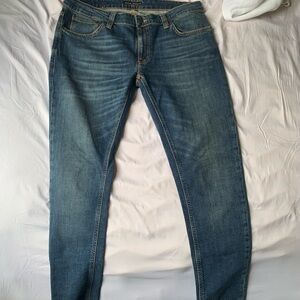 Nudie Jeans Slim Straight Blue Denim